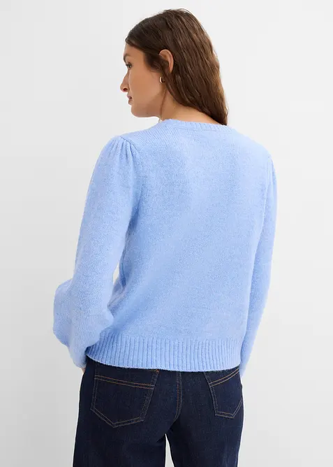 Pullover mit Puff&auml;rmel, bonprix