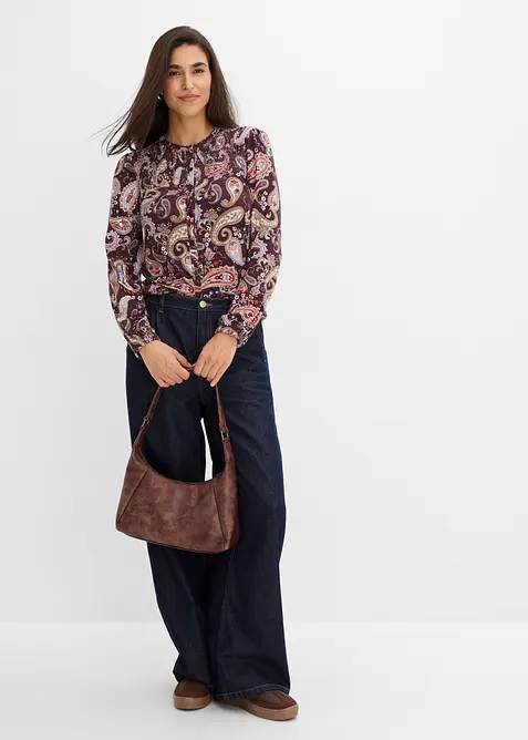 Langarmshirt aus softer Viskose, bonprix