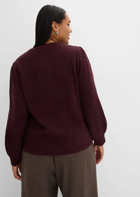 Pullover mit Puff&auml;rmel, bonprix
