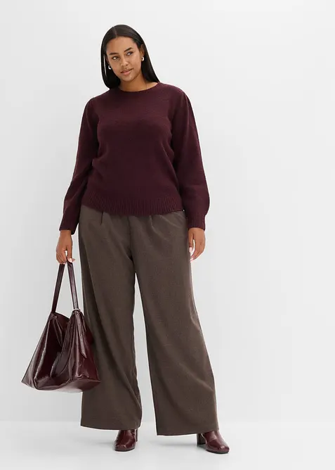 Pullover mit Puff&auml;rmel, bonprix