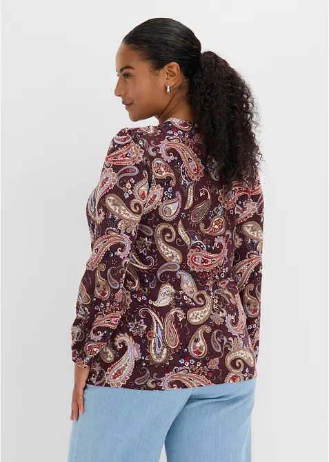 T-shirt manches longues en viscose douce, bonprix