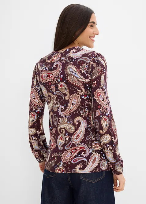 Langarmshirt aus softer Viskose, bonprix