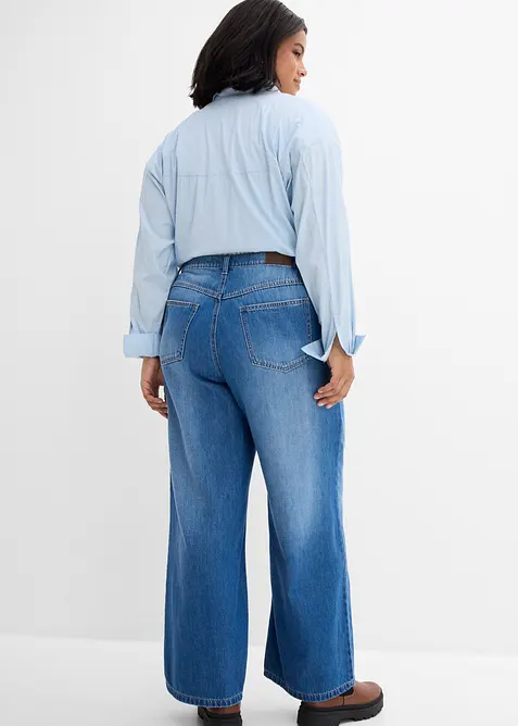 Wide-Leg-Jeans High Waist, bonprix