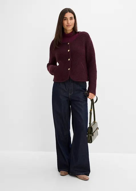 Weit geschnittene Strickjacke, bonprix
