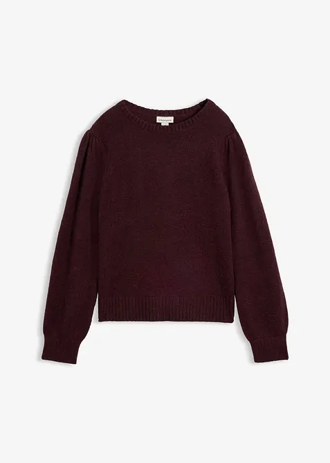 Pullover mit Puff&auml;rmel, bonprix