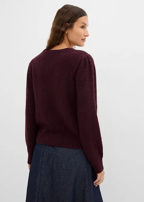 Pullover mit Puff&auml;rmel, bonprix