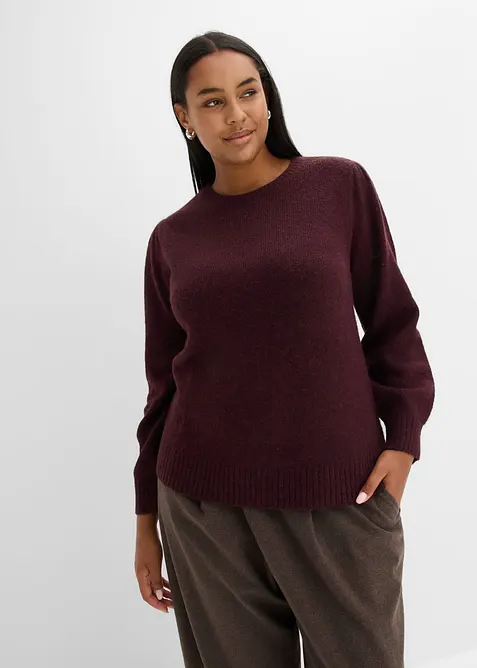 Pullover mit Puff&auml;rmel, bonprix