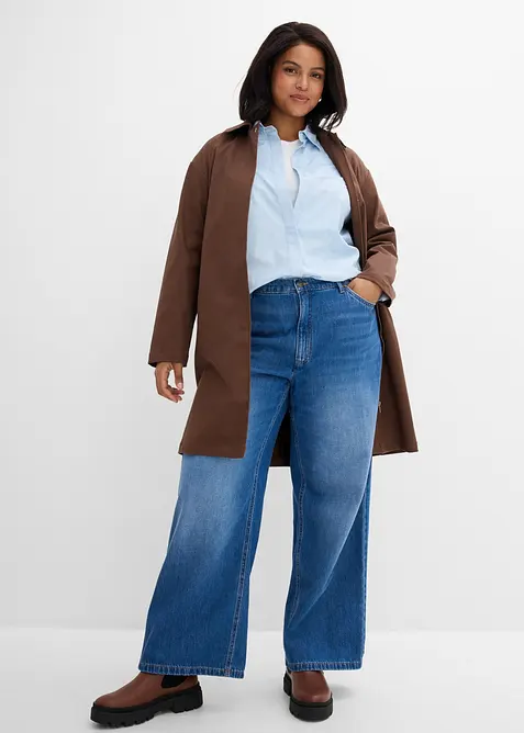 Wide-Leg-Jeans High Waist, bonprix