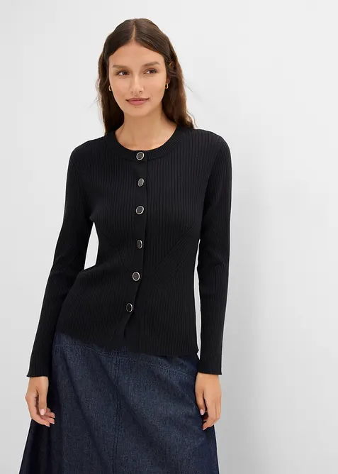 Feinstrickjacke aus Viskose-Mix, bonprix