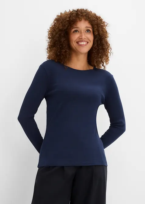 Rippshirt aus reiner Bio-Baumwolle (5er Pack), bonprix