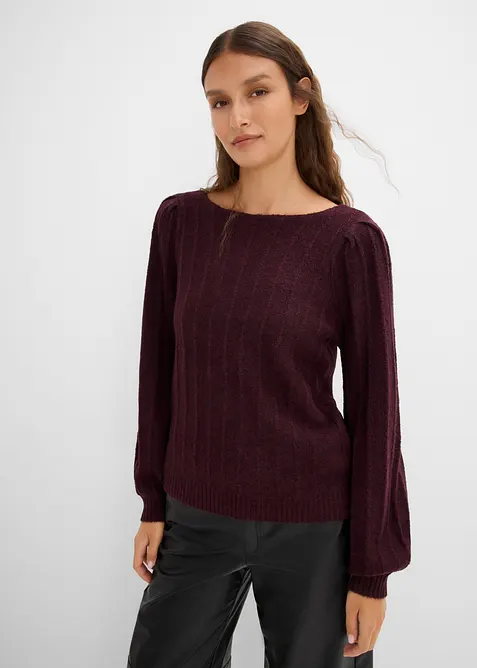 Pullover mit Puff&auml;rmeln, bonprix