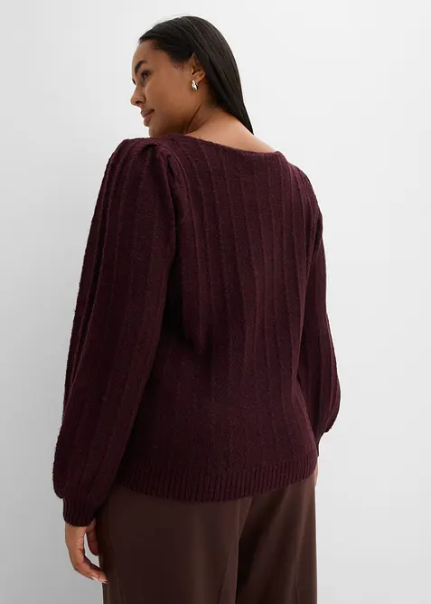 Pull &agrave; manches bouffantes, bonprix