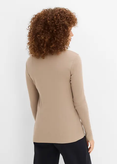 Rippshirt aus reiner Bio-Baumwolle (5er Pack), bonprix