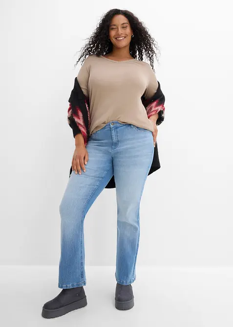 Lot de 3&nbsp;T-shirts c&ocirc;tel&eacute;s 100% coton &agrave; manches 3/4, bonprix