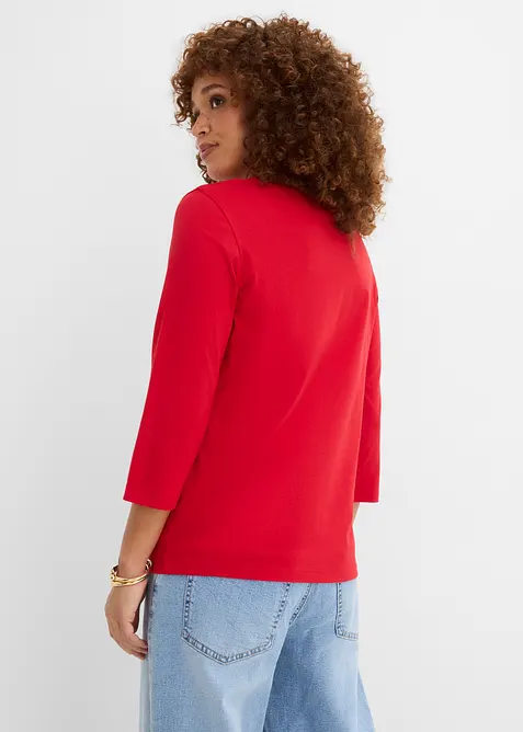 Lot de 4&nbsp;T-shirts &agrave; manches 3/4, bonprix