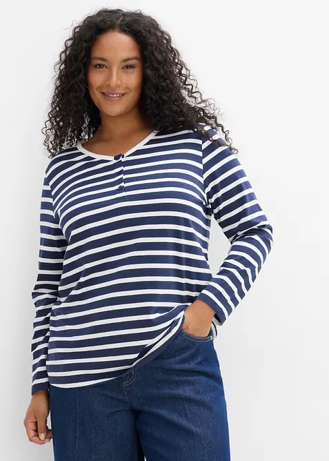 Lot de 3 T-shirts manches longues, bonprix
