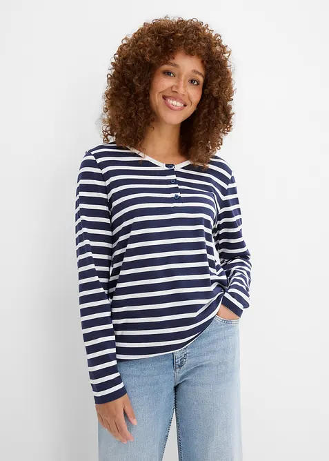 Lot de 3 T-shirts manches longues, bonprix