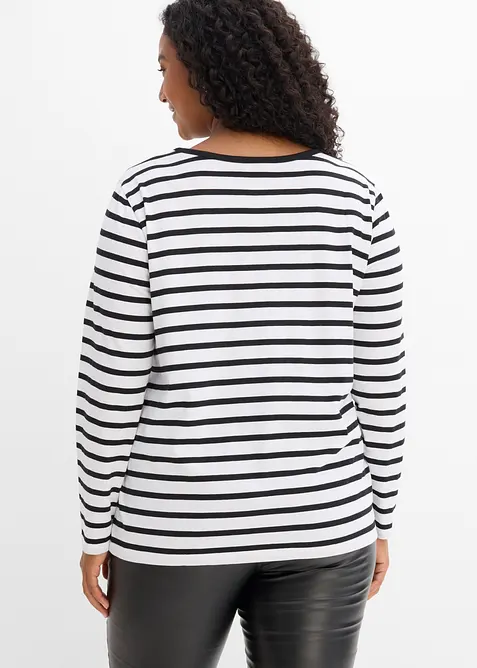 Lot de 5 T-shirts manches longues, bonprix