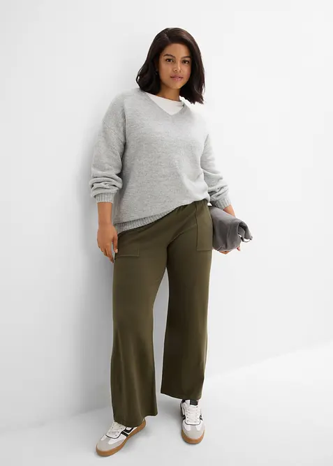 Pantalon en maille, bonprix