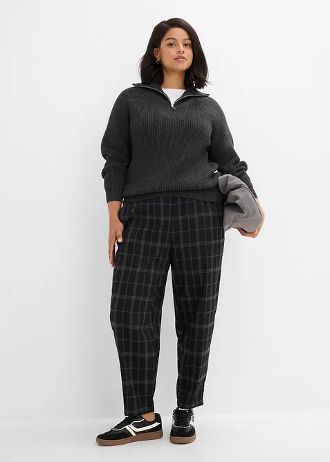 Pantalon barrel doux, bonprix