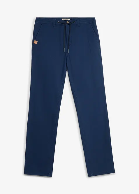 Classic Fit Stretch-Chinohose mit weitem Bein, Straight, bonprix