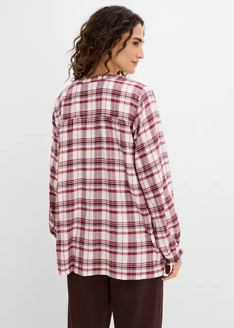 Flanell-Tunikabluse aus reiner Baumwolle, bonprix
