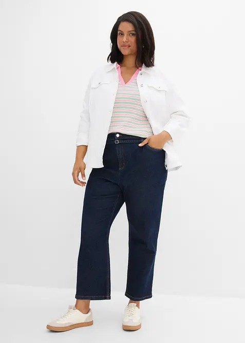 Straight-Jeans High Waist, cropped, bonprix
