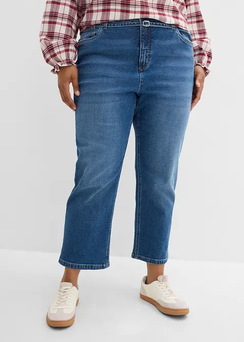 Straight-Jeans High Waist, cropped, bonprix