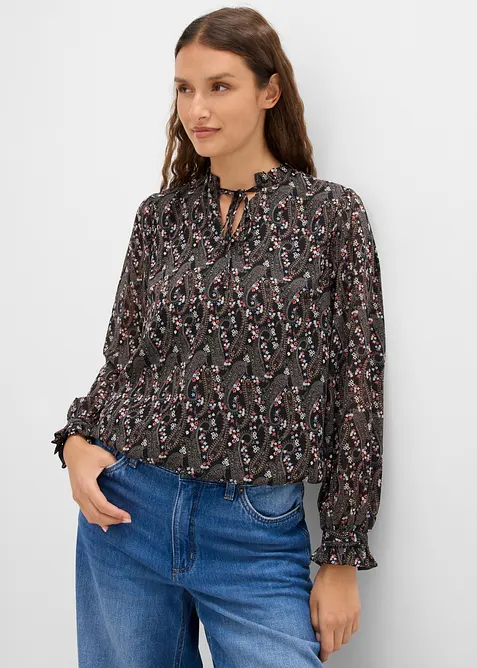 Bluse aus leichtem Chiffon, bonprix