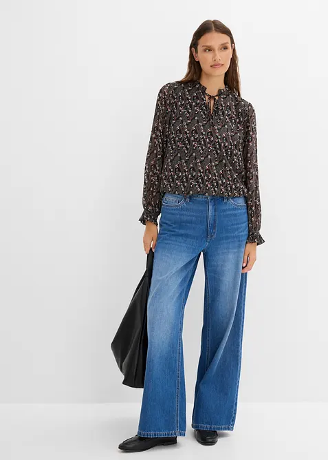 Bluse aus leichtem Chiffon, bonprix