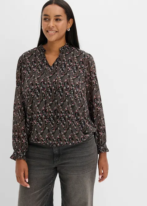 Bluse aus leichtem Chiffon, bonprix