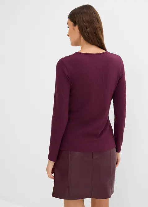 Langarmshirt aus softem Viskose-Mix, bonprix