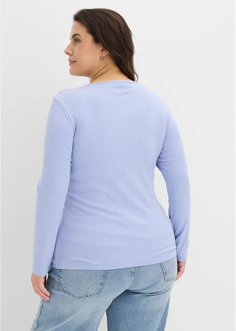 T-shirt manches longues doux, bonprix