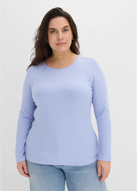 T-shirt manches longues doux, bonprix