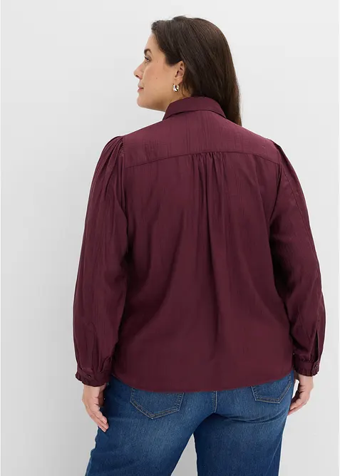 Bluse aus strukturiertem Viskose-Mix, bonprix