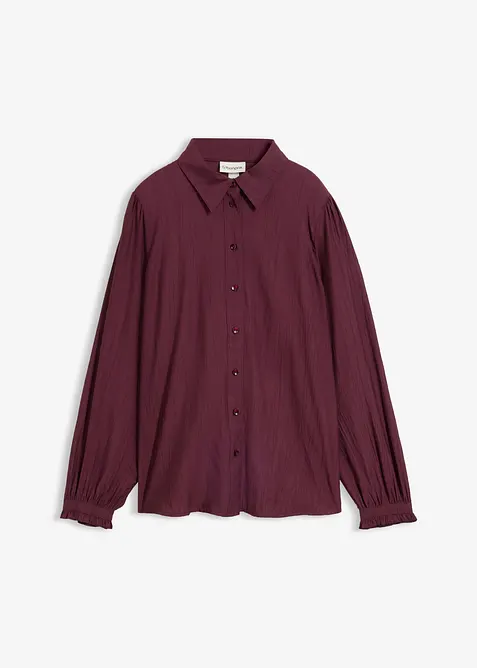 Bluse aus strukturiertem Viskose-Mix, bonprix