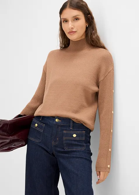Feinstrickpullover aus softem Viskose-Mix, bonprix