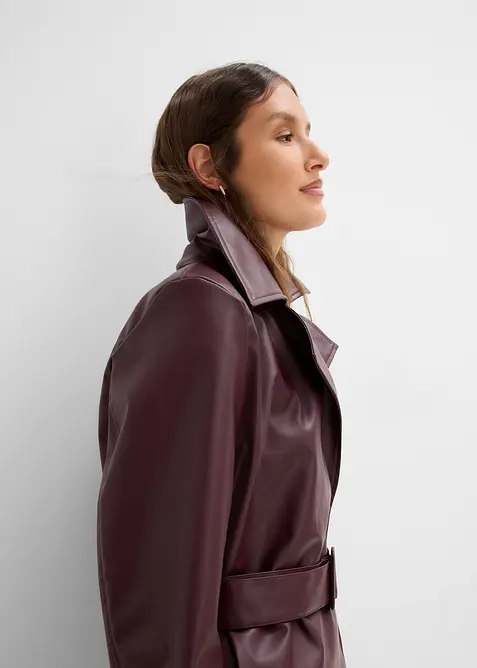 Veste trench enduite, bonprix
