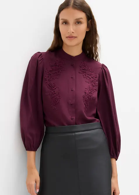 Bluse aus flie&szlig;endem Lyocell-Mix, bonprix