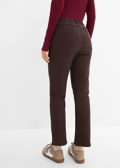 Verk&uuml;rzte Bootcut-Twillhose aus Baumwoll-Mix, bonprix