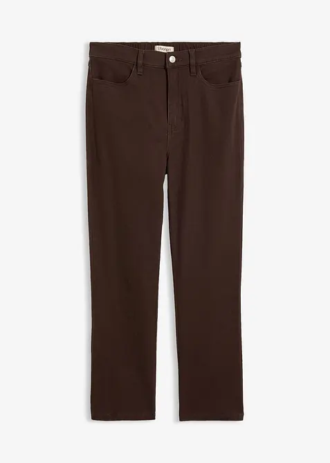 Verk&uuml;rzte Bootcut-Twillhose aus Baumwoll-Mix, bonprix