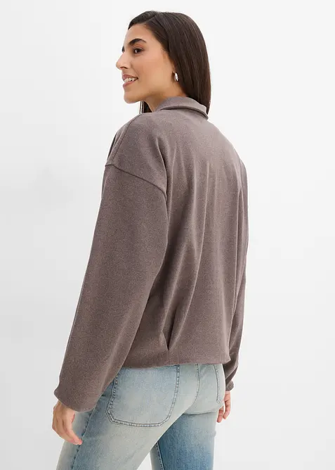 Shirtjacke in Wolloptik, bonprix