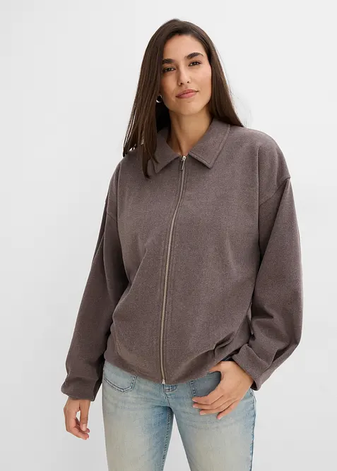 Shirtjacke in Wolloptik, bonprix