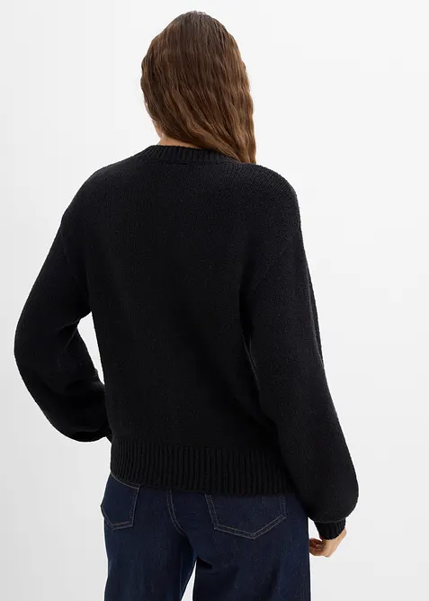 Grobstrickjacke mit Knopfleiste, bonprix