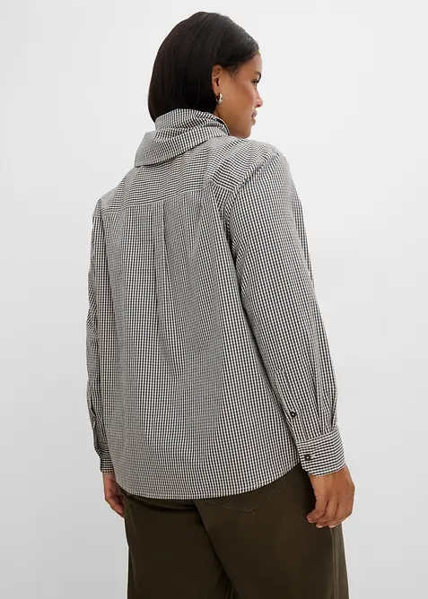 Bluse mit abnehmbarem Schaldetail, bonprix