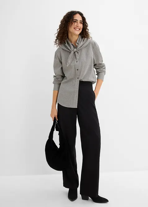 Bluse mit abnehmbarem Schaldetail, bonprix