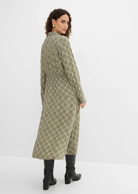 Blusenkleid aus reiner Viskose mit Eingriffstaschen, bonprix