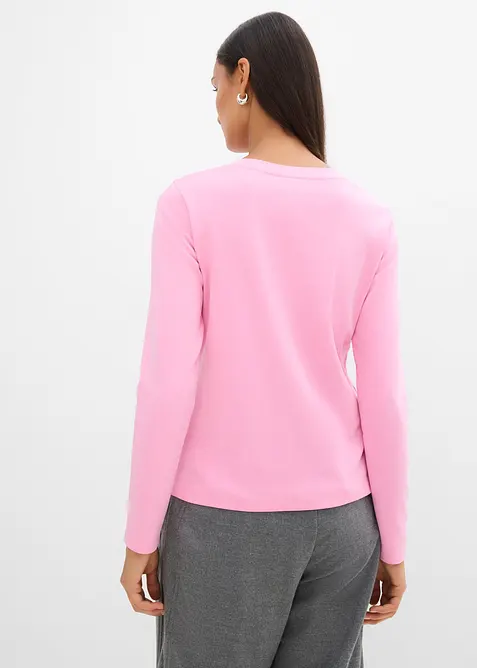 T-shirt manches longues en coton &eacute;pais, bonprix