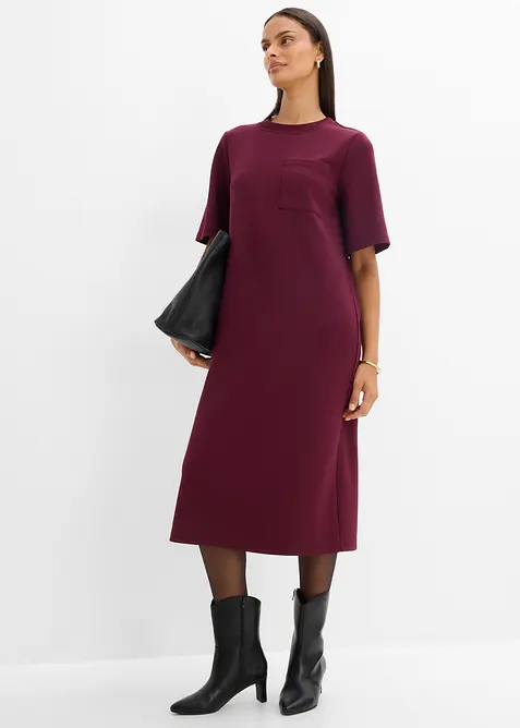 Jerseykleid mit Brusttasche aus Viskose-Mix, bonprix