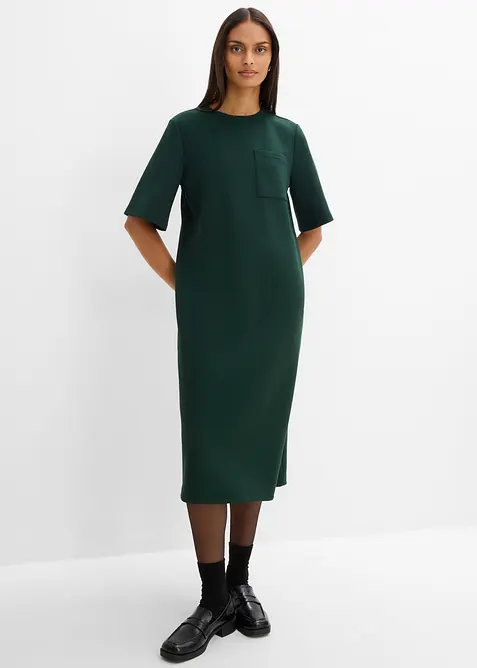 Jerseykleid mit Brusttasche aus Viskose-Mix, bonprix
